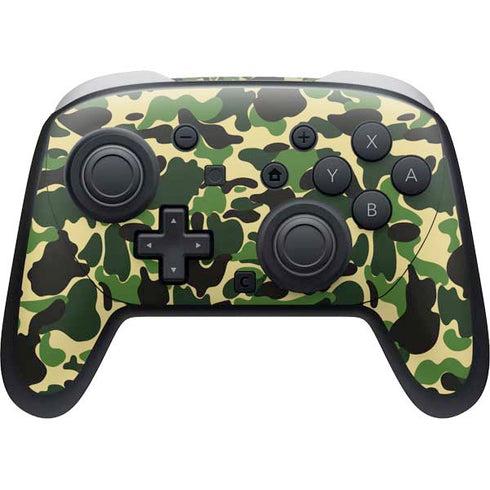 Green Street Camo Nintendo Skins